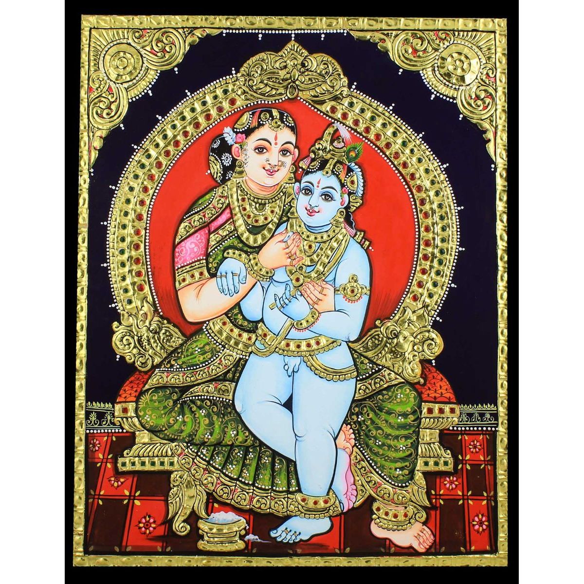 TANJORE PAINTING YASODHA KRISHNA