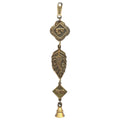 BRASS WALL HANGING LEAF GENASH SHUBHA LABH