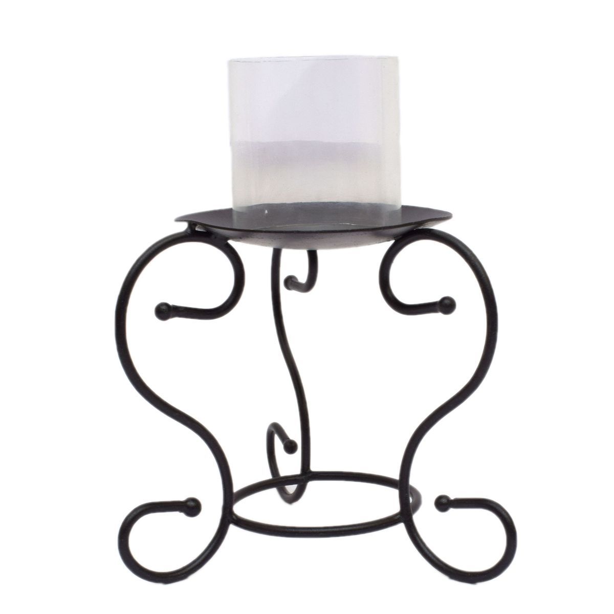 CANDLE STAND WITH GLASS