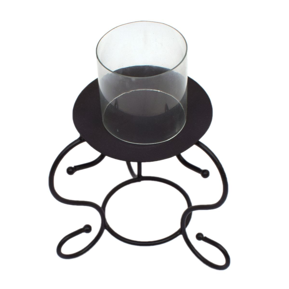 CANDLE STAND WITH GLASS