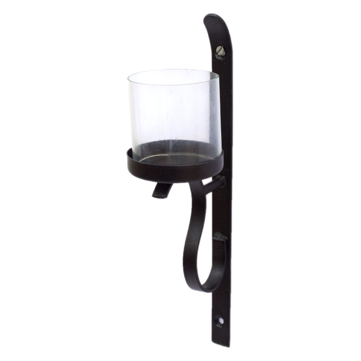 WALL HANGING CANDLE STAND WITH GLASS