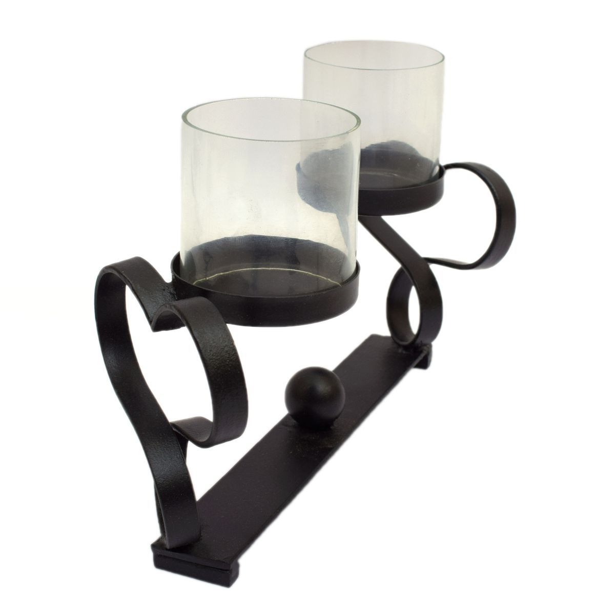 CANDLE STAND WITH 2 GLASS