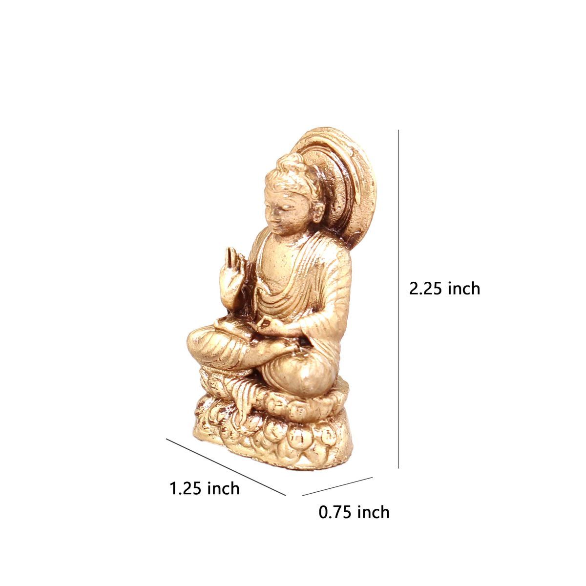 BUDDHA SOLID BRONZE STATUE
