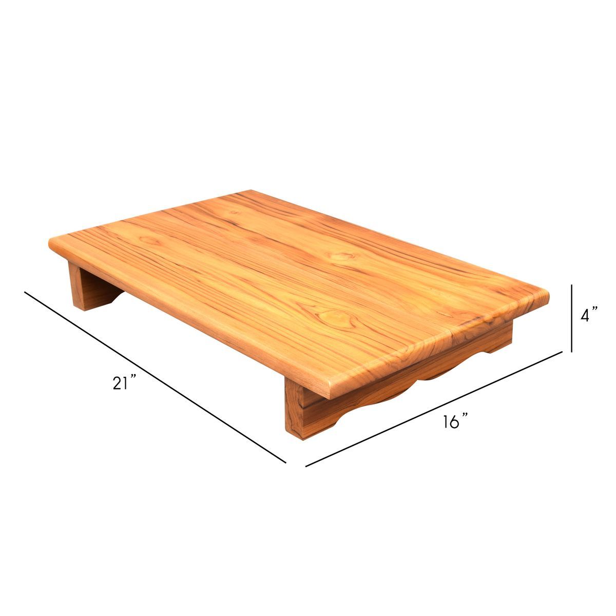 TEAK WOOD PLAIN POOJA PEETA