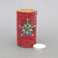 CANDLE SATND WITH STONE WORK