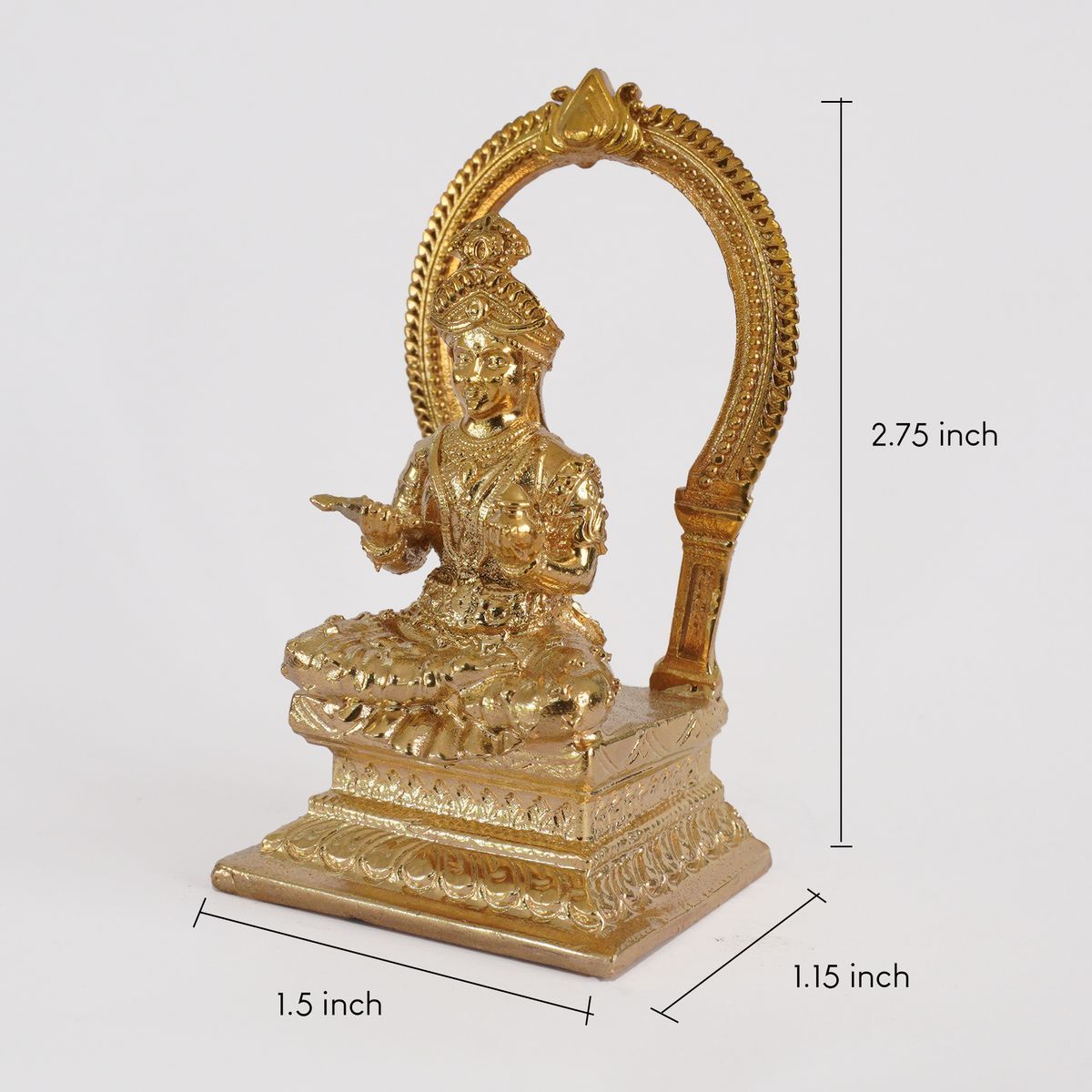 BRONZE ANNALAKSHMI IDOL WITH PRABHAVALI