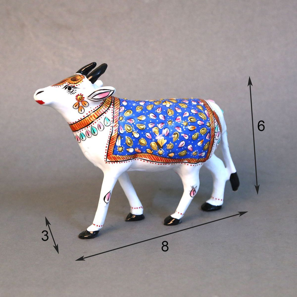 COW WITH MEENAKARI WORK FOR HOME DECOR