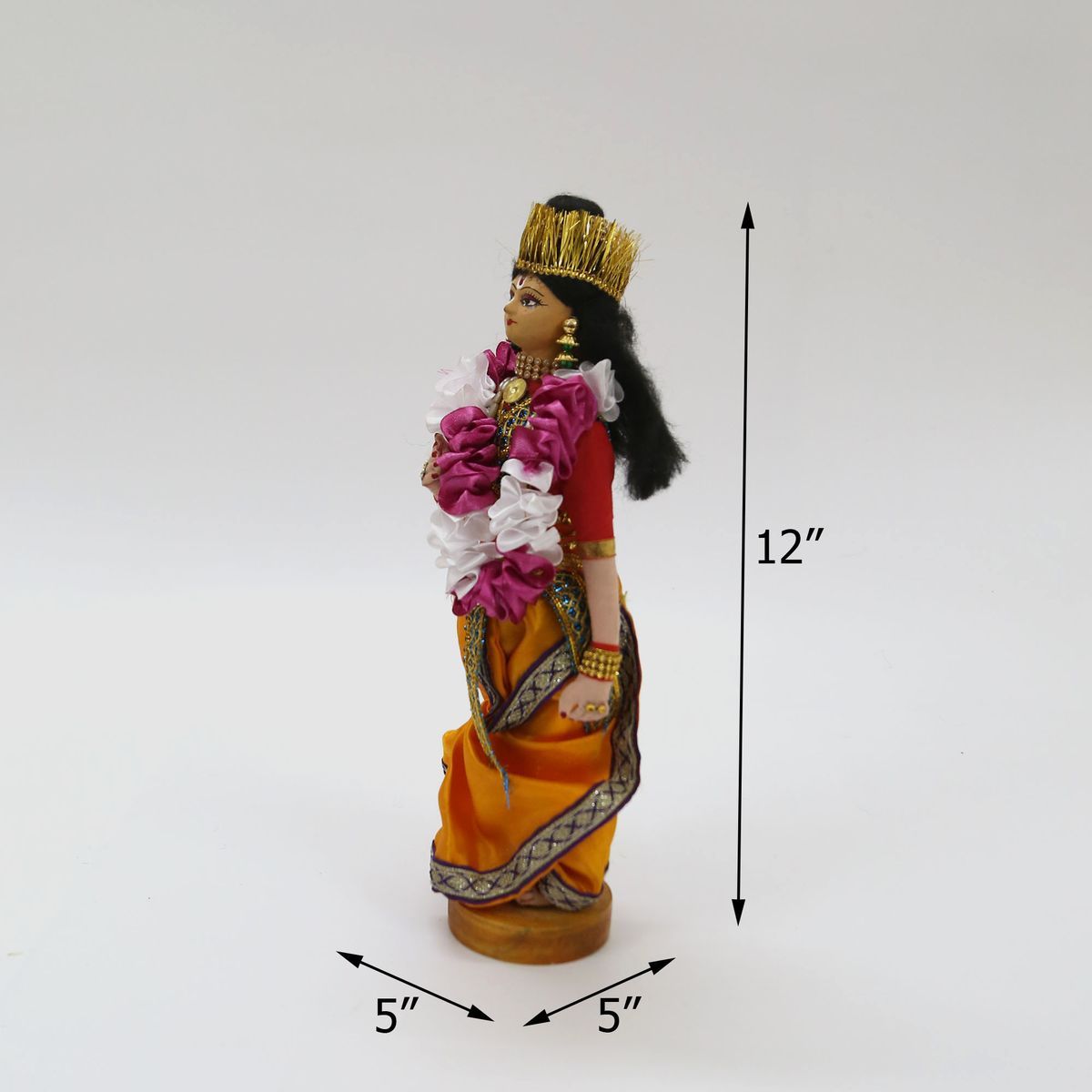LADY HANDMADE BENGALI TRADITIONAL GOLU DOLL BOMMAL