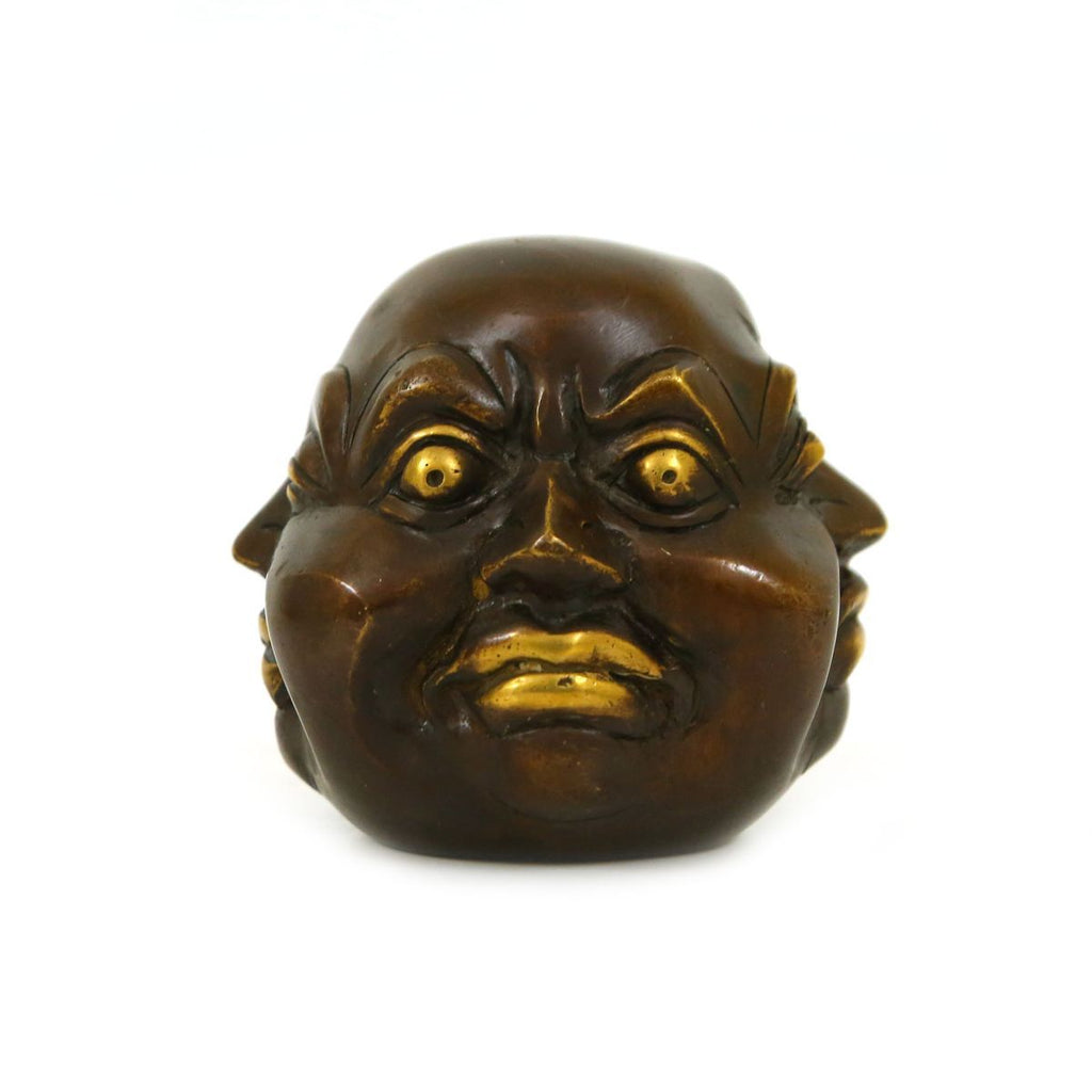 BRASS HAPPY MAN FACE