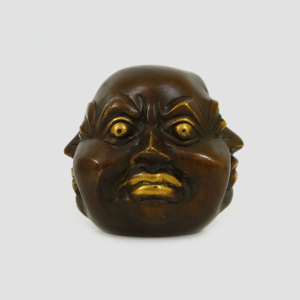 BRASS HAPPY MAN FACE