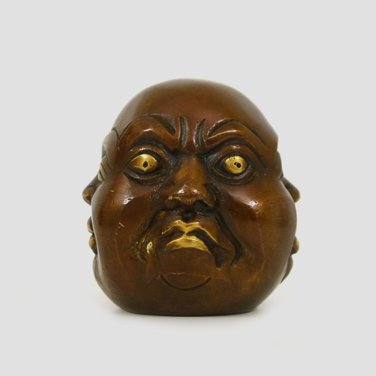 BRASS HAPPY MAN FACE