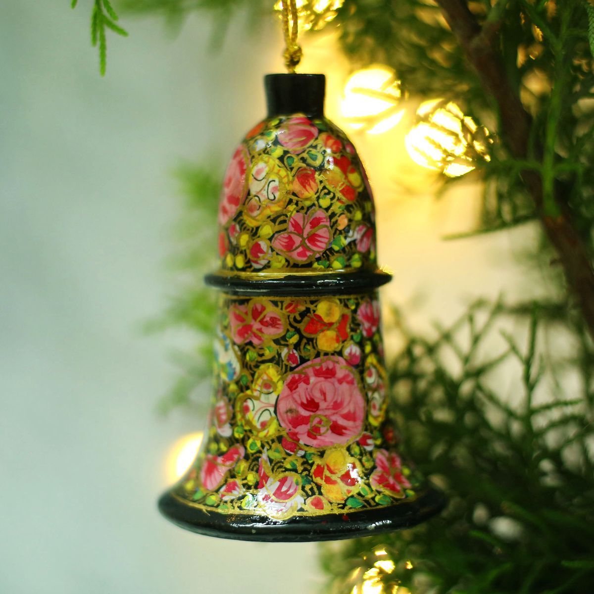 HANDCRAFTED KASHMIRI PAPIER MACHE HANGING BELL