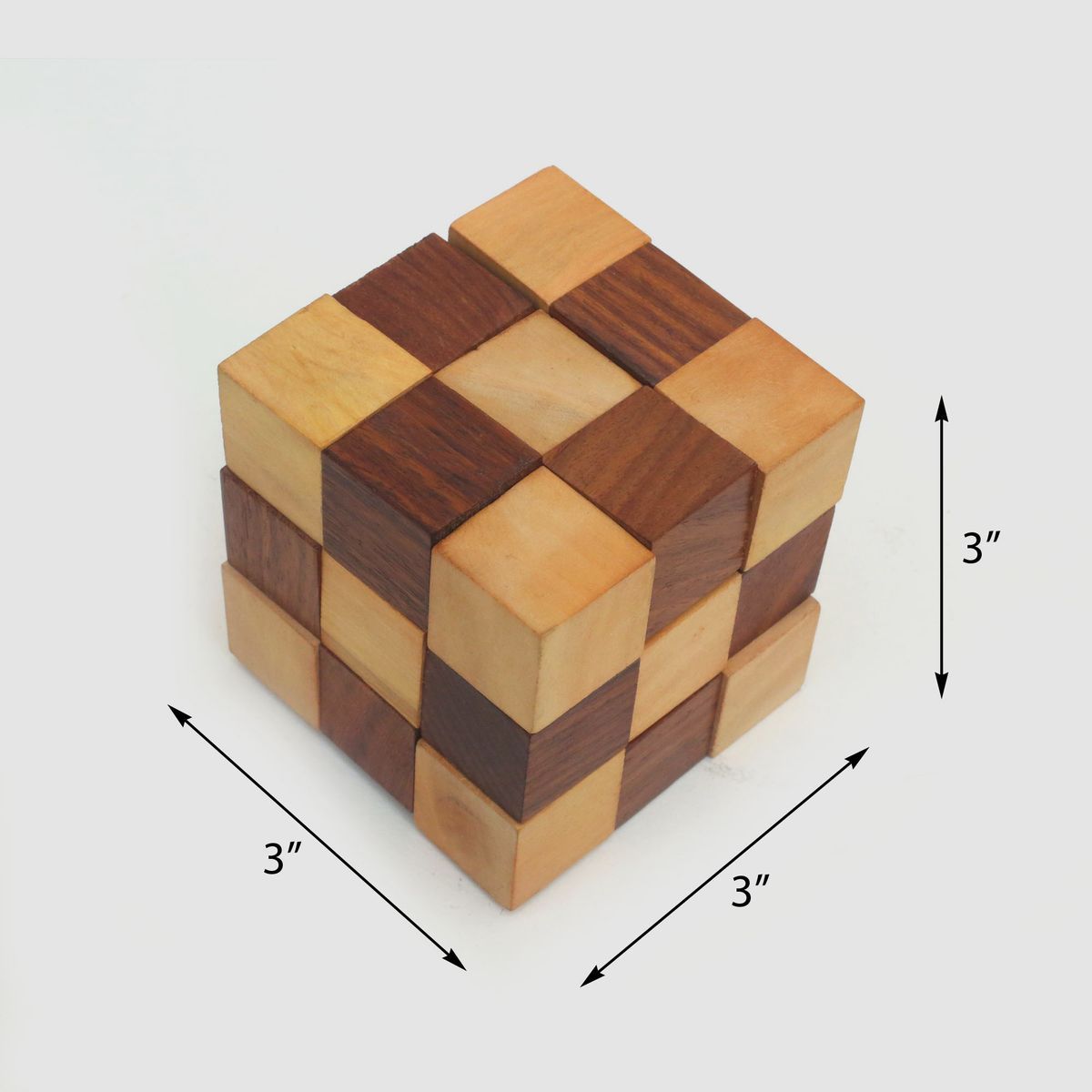 WOODEN  RUBIK CUBE GAME
