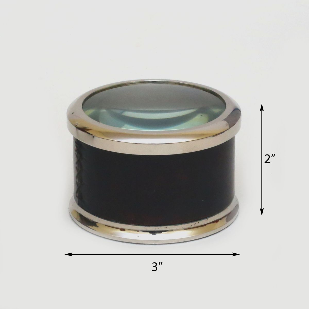 BRASS  COMPASS  WITH LEATHER SHEATHED