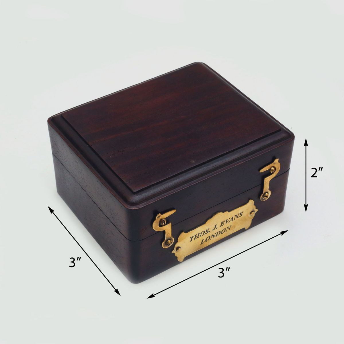 BRASS COMPASS WITH WOODEN BOX