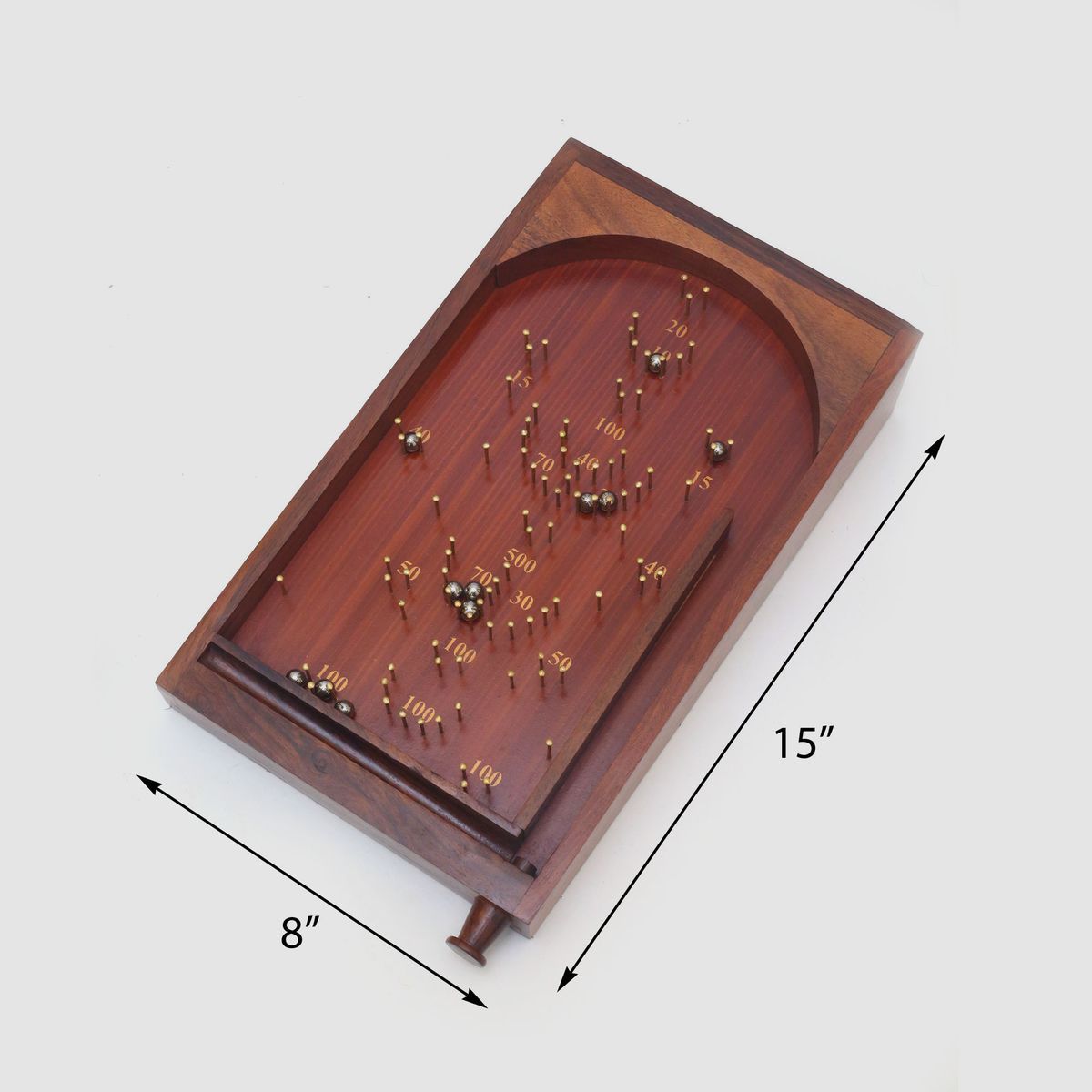 WOODEN  PIN BALL GAME