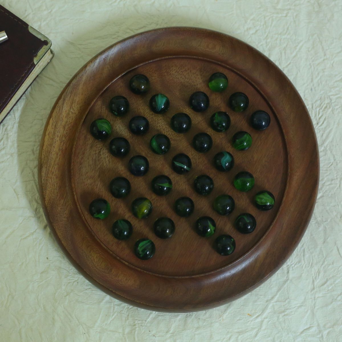 WOODEN SOLITAIRE GAME