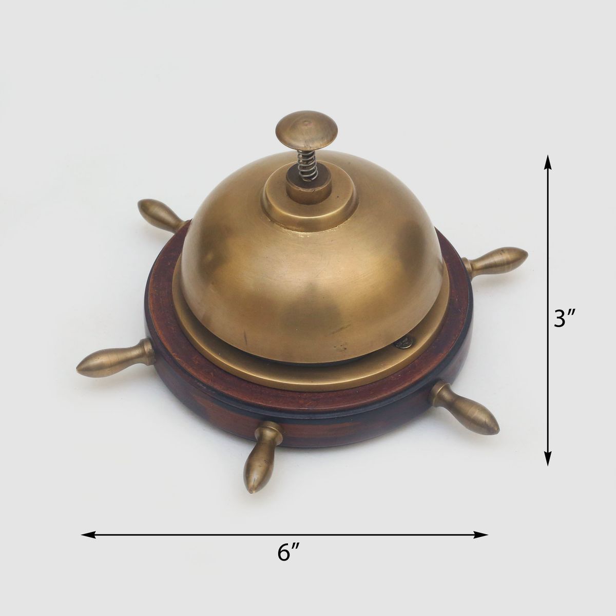 VINTAGE BRASS DESK BELL