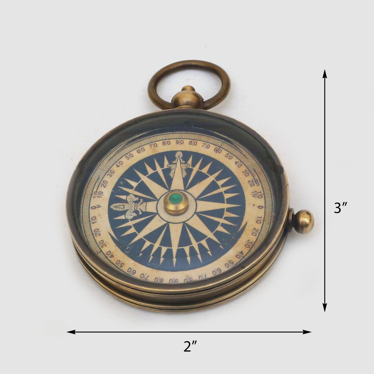 VINTAGE BRASS COMPASS