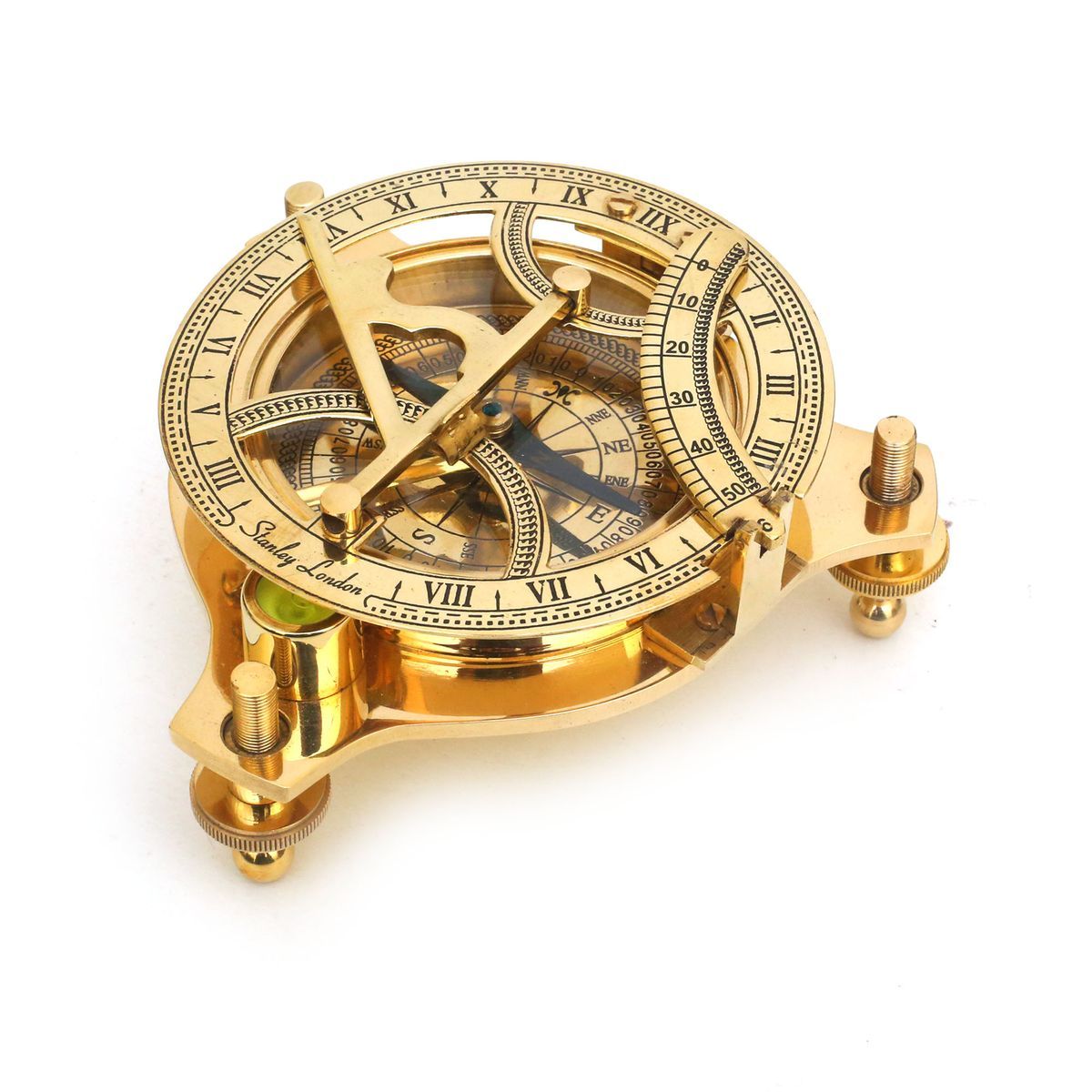 VINTAGE BRASS SUNDIAL COMPASS