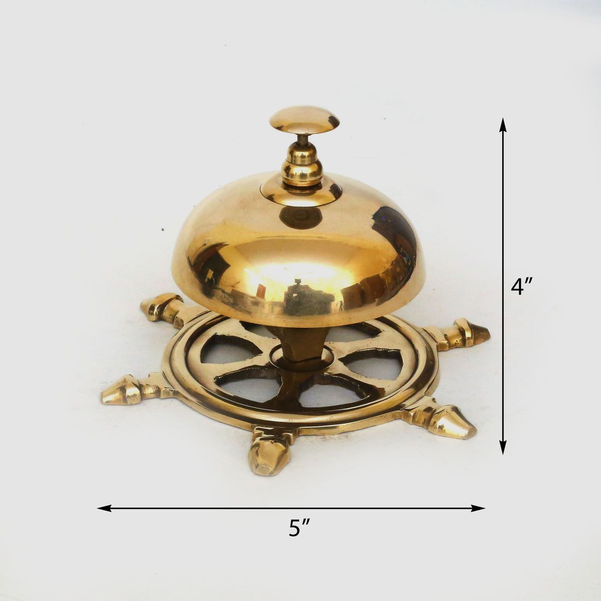 VINTAGE BRASS DESK BELL