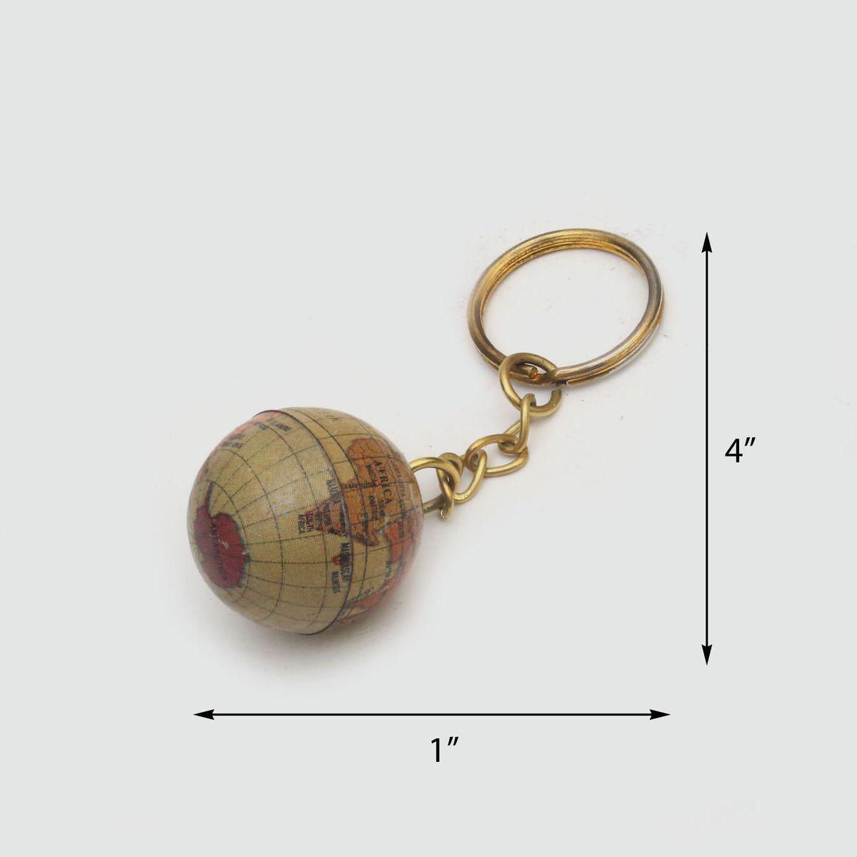 VINTAGE GLOBE KEY CHAIN