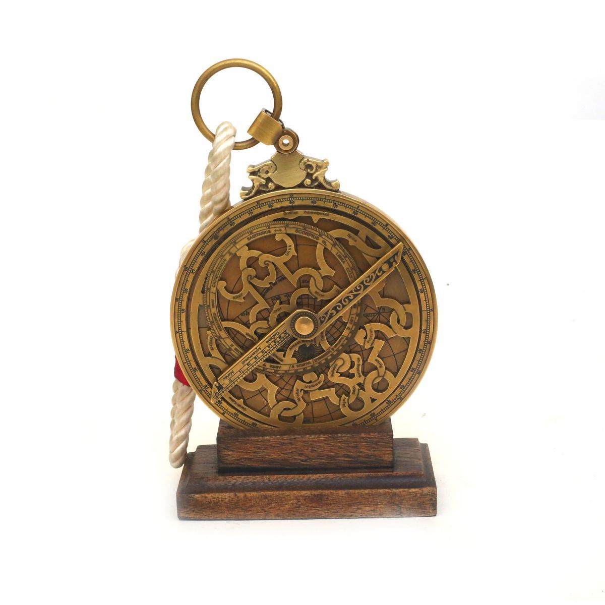 VINTAGE BRASS ASTROLAB COMPASS
