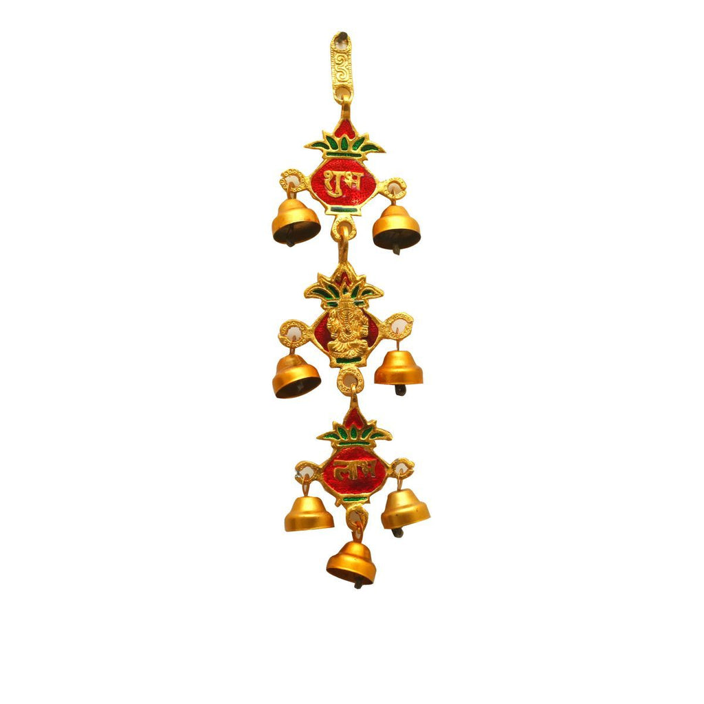 GANESHA WITH WALL HANGING BELL