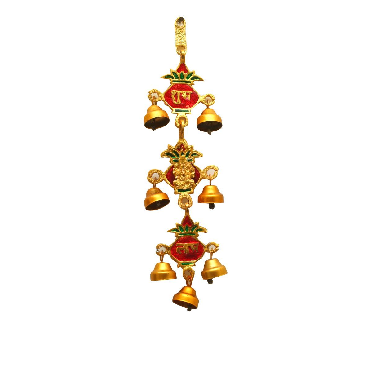 GANESHA WITH WALL HANGING BELL