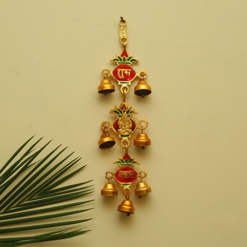 GANESHA WITH WALL HANGING BELL