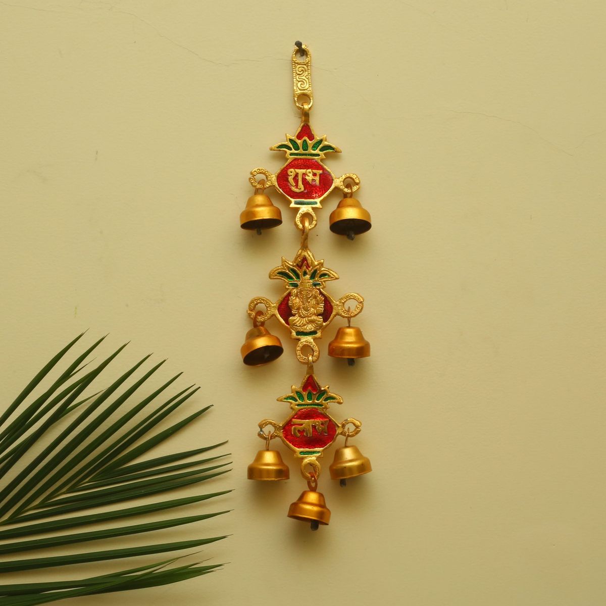 GANESHA WITH WALL HANGING BELL