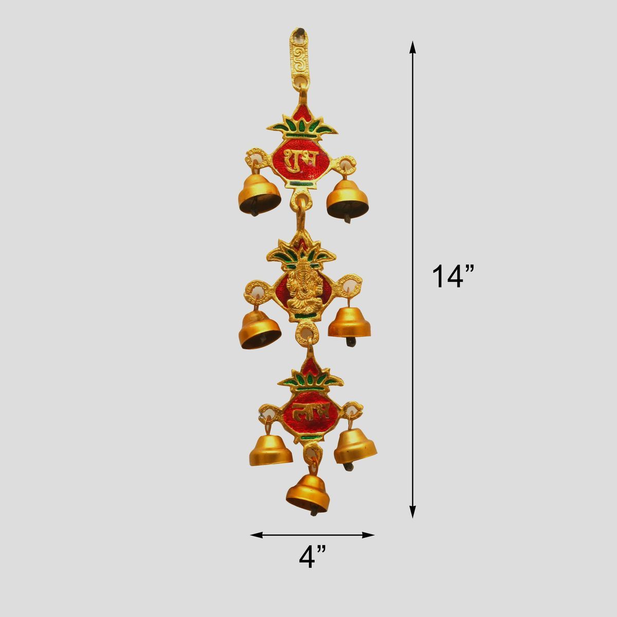 GANESHA WITH WALL HANGING BELL