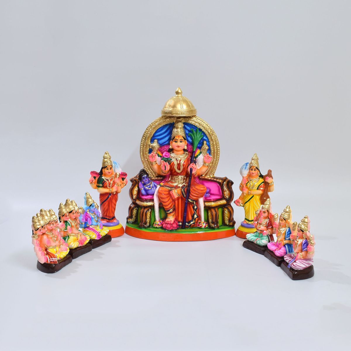 LALITHAMBIGAI SET OF 9 HANDMADE DUSSERA DOLL GOLU