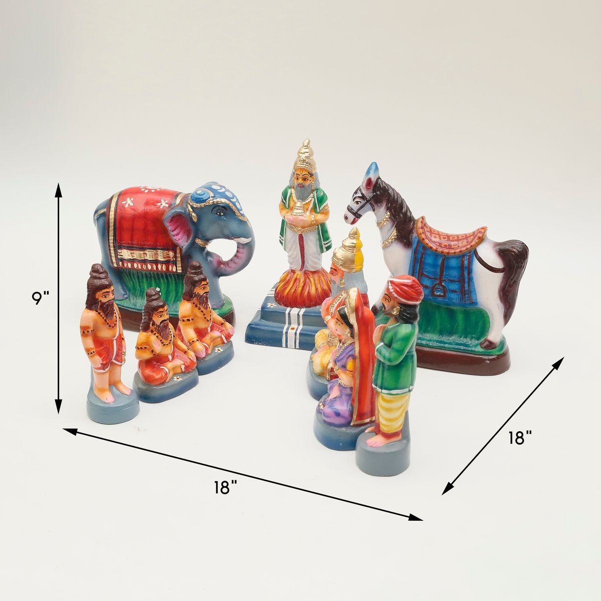 PUTHRA KAMATCHI YAGAM SET OF 9 HANDMADE DUSSERA DO