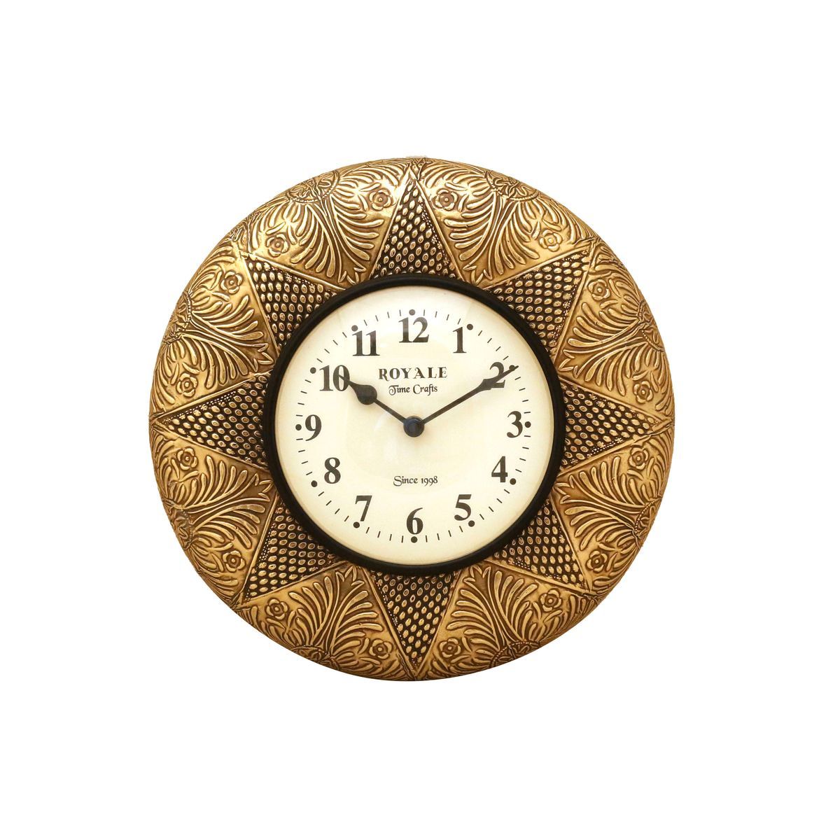 WALL HANGING CLOCK WITH BRASS WORK