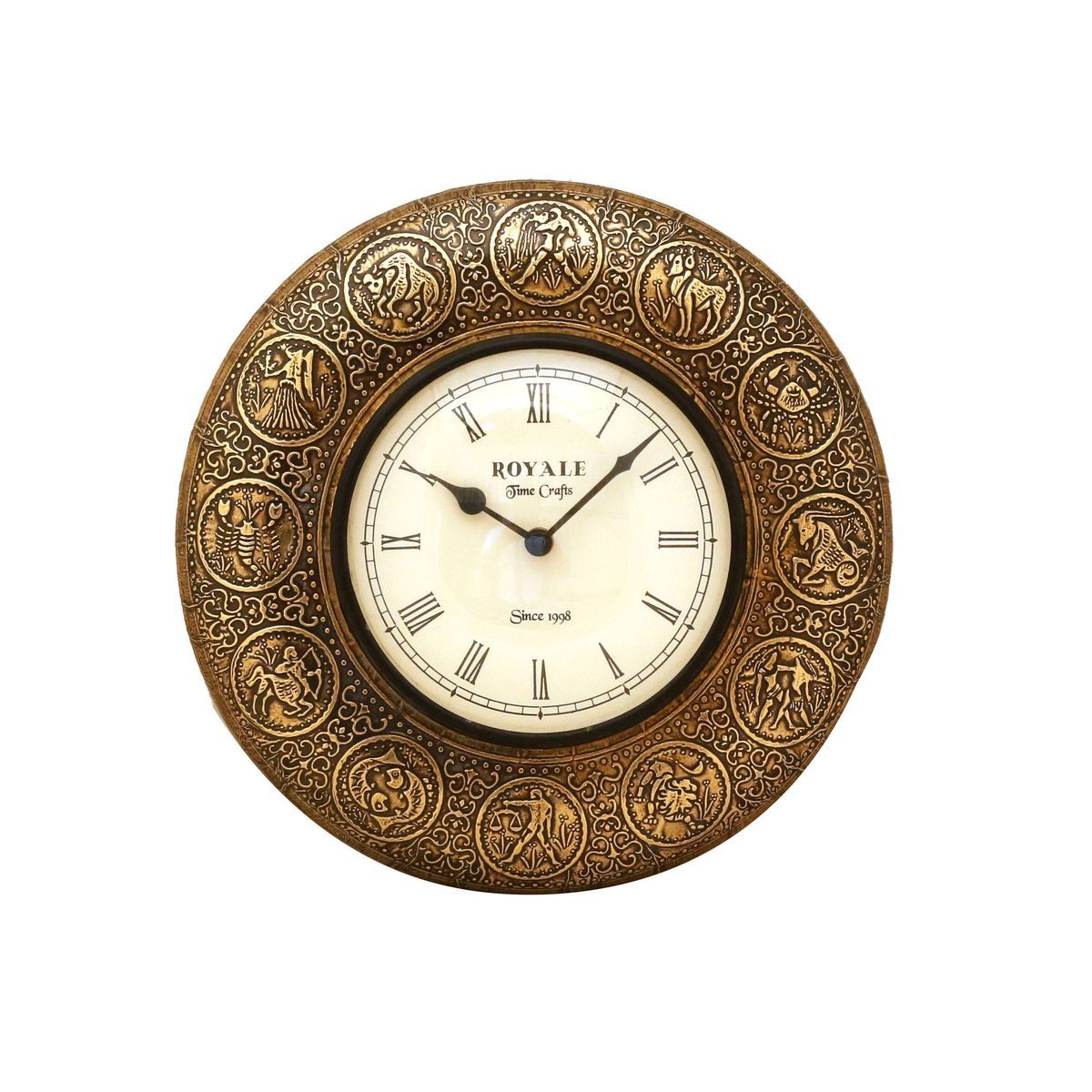 WALL HANGING CLOCK WITH BRASS WORK