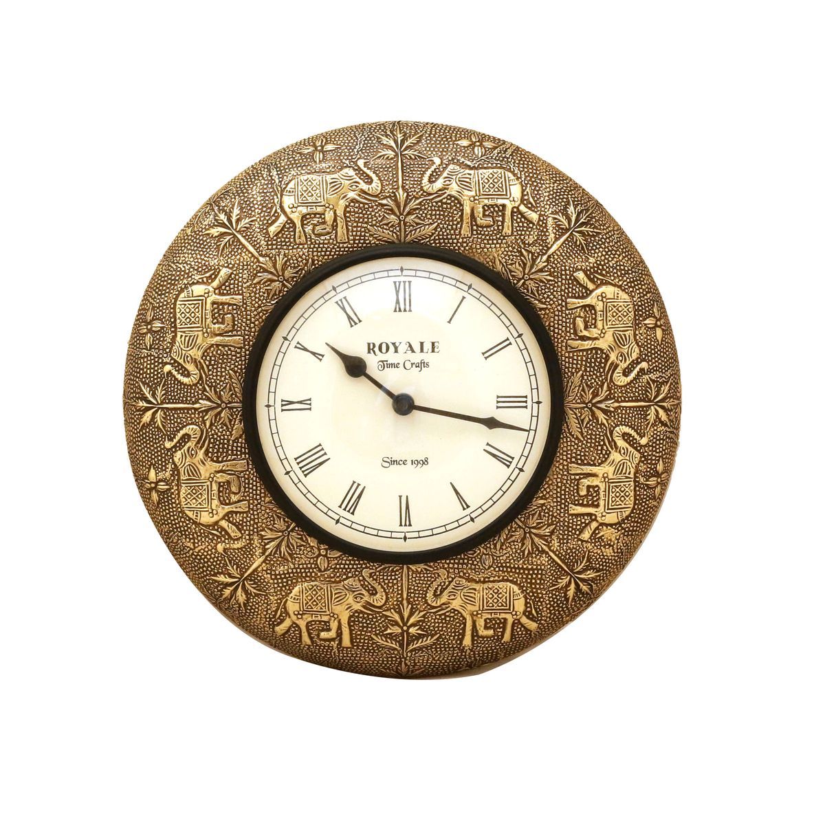 WALL HANGING CLOCK WITH BRASS WORK