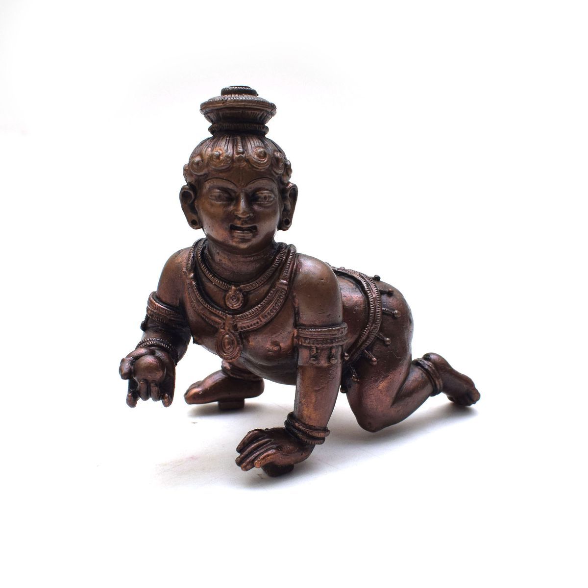 COPPER BABY KRISHNA IDOL