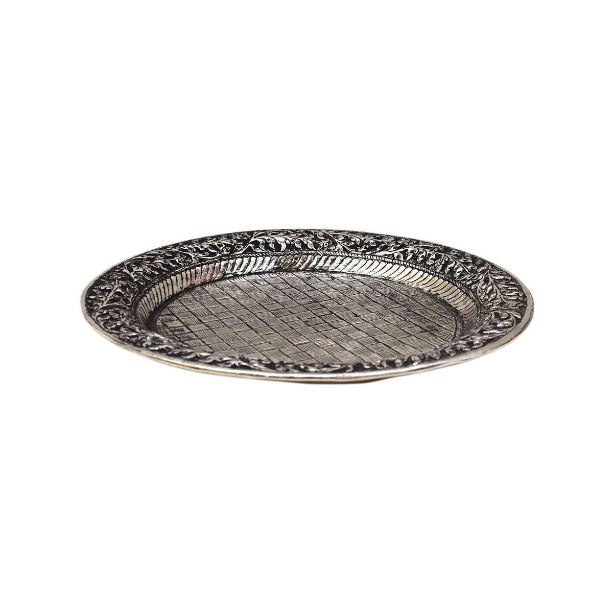 GERMAN SILVER POOJA PLATE
