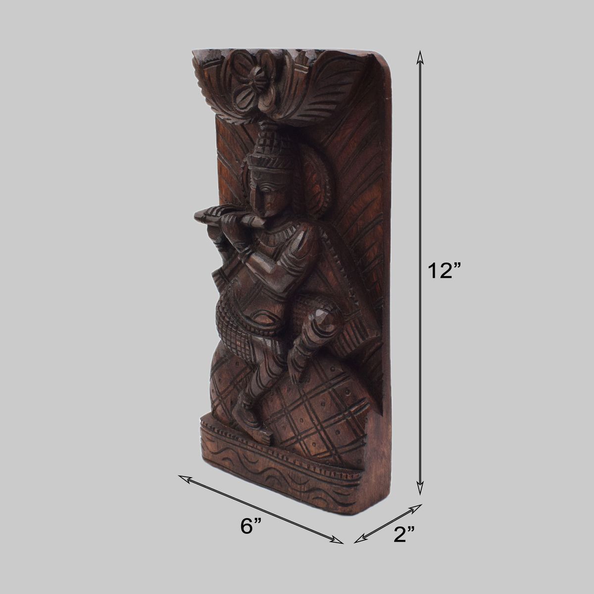 VAAGAI WOOD KRISHNA WALL HANGING