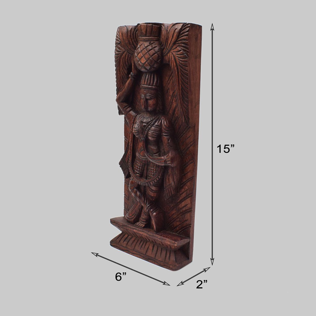 VAAGAI WOOD LAKSHMI WALL HANGING