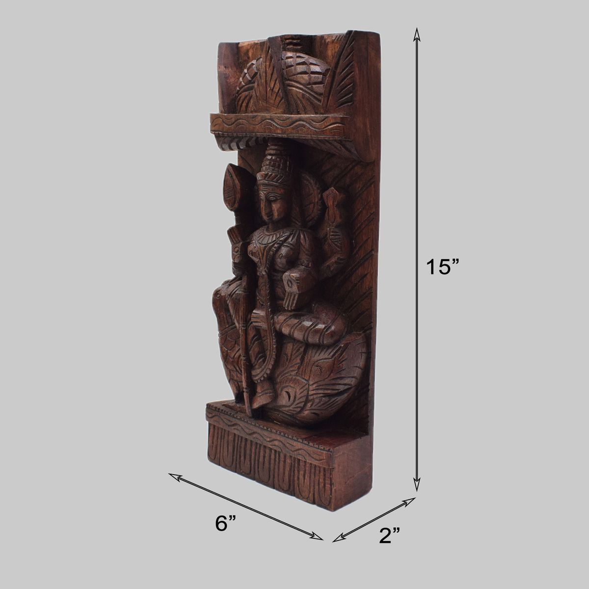 VAAGAI WOOD MURUGAN WALL HANGING
