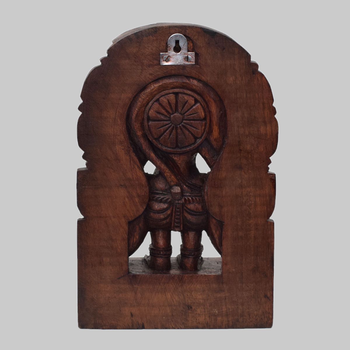 VAAGAI WOOD HANUMAN WITH PRABHAVALI WALL HANGING