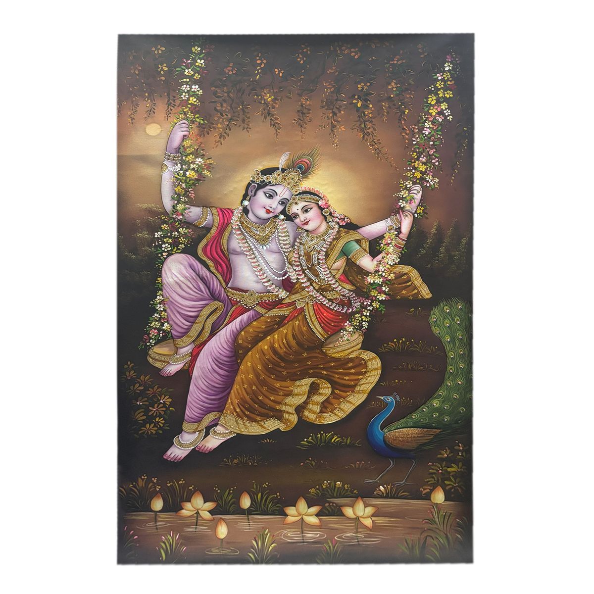 CANVAS PAINTING JHULA RADHA KRISHNA