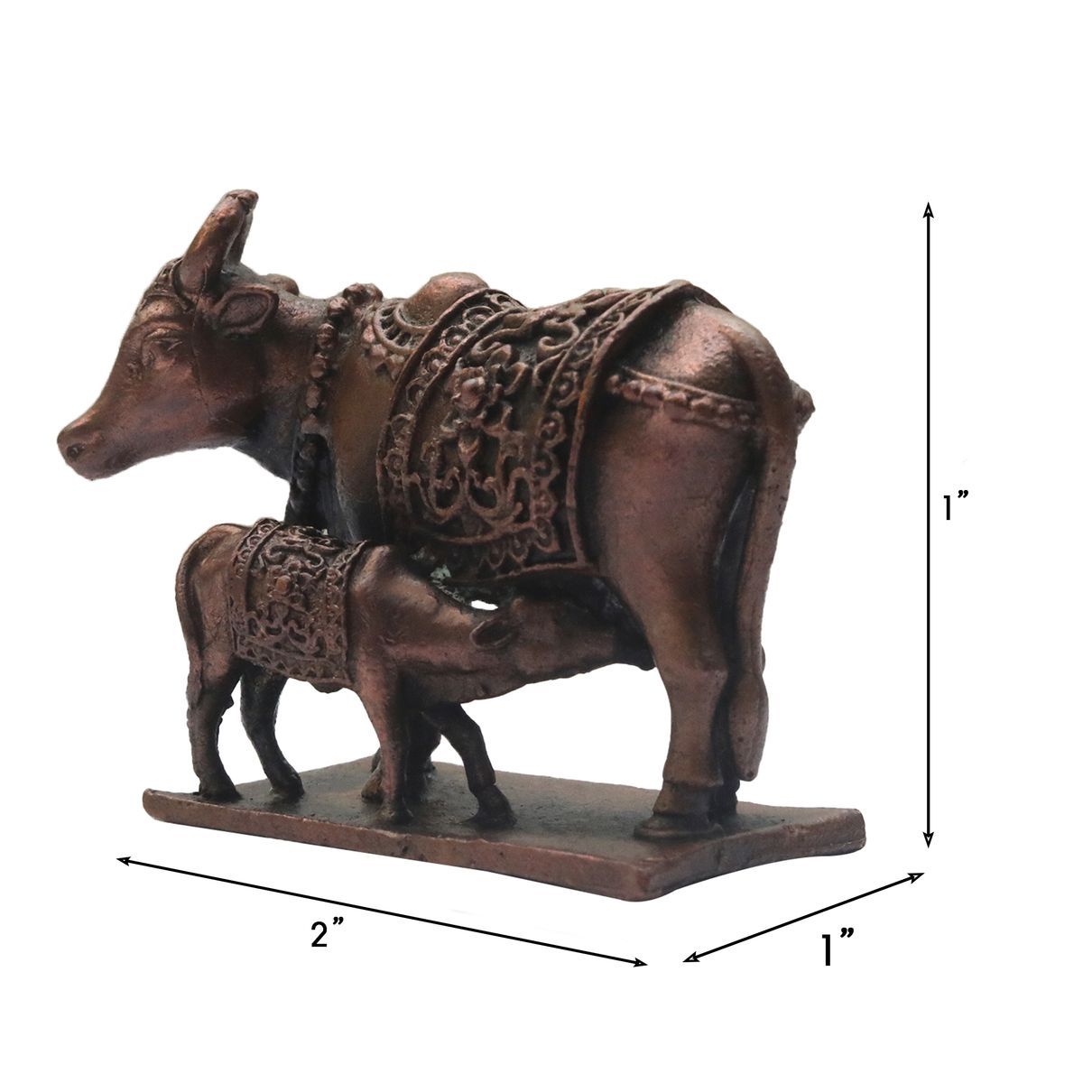 COPPER COW AND CALF