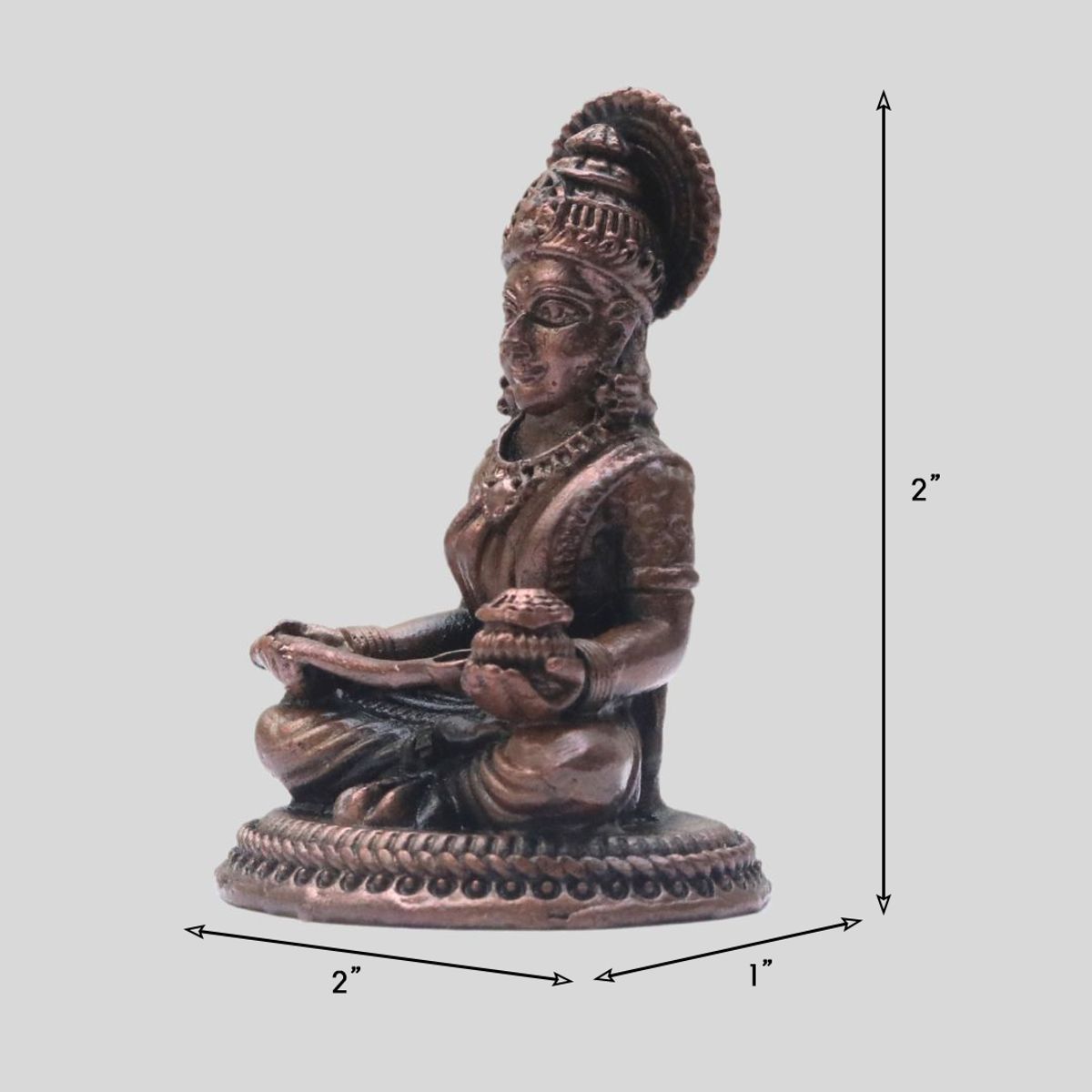 COPPER ANNAPOORNESHWARI IDOL