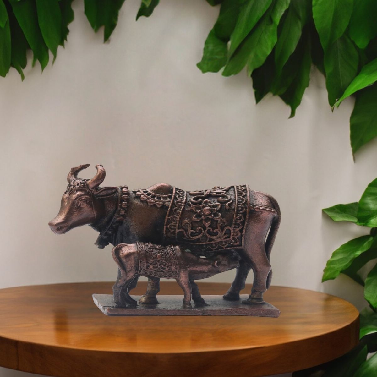 COPPER COW AND CALF