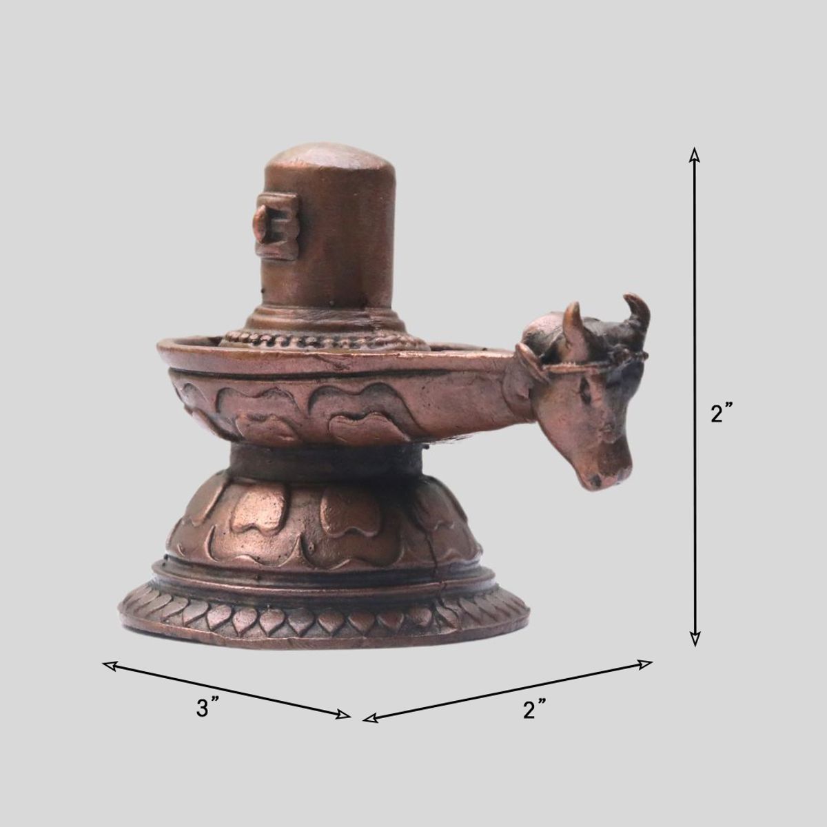 COPPER SHIVA LINGAM IDOL