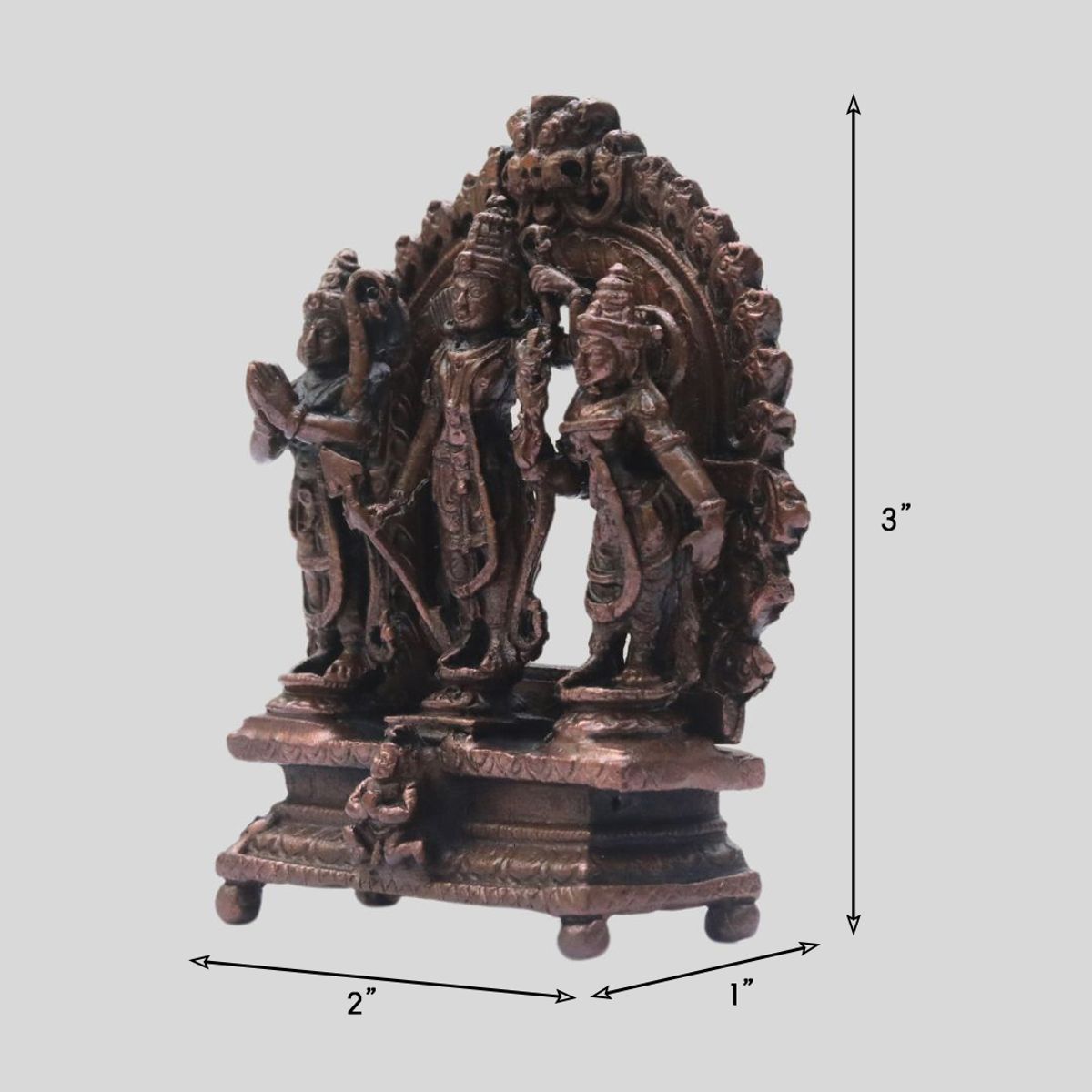 COPPER RAM DARBAR IDOL