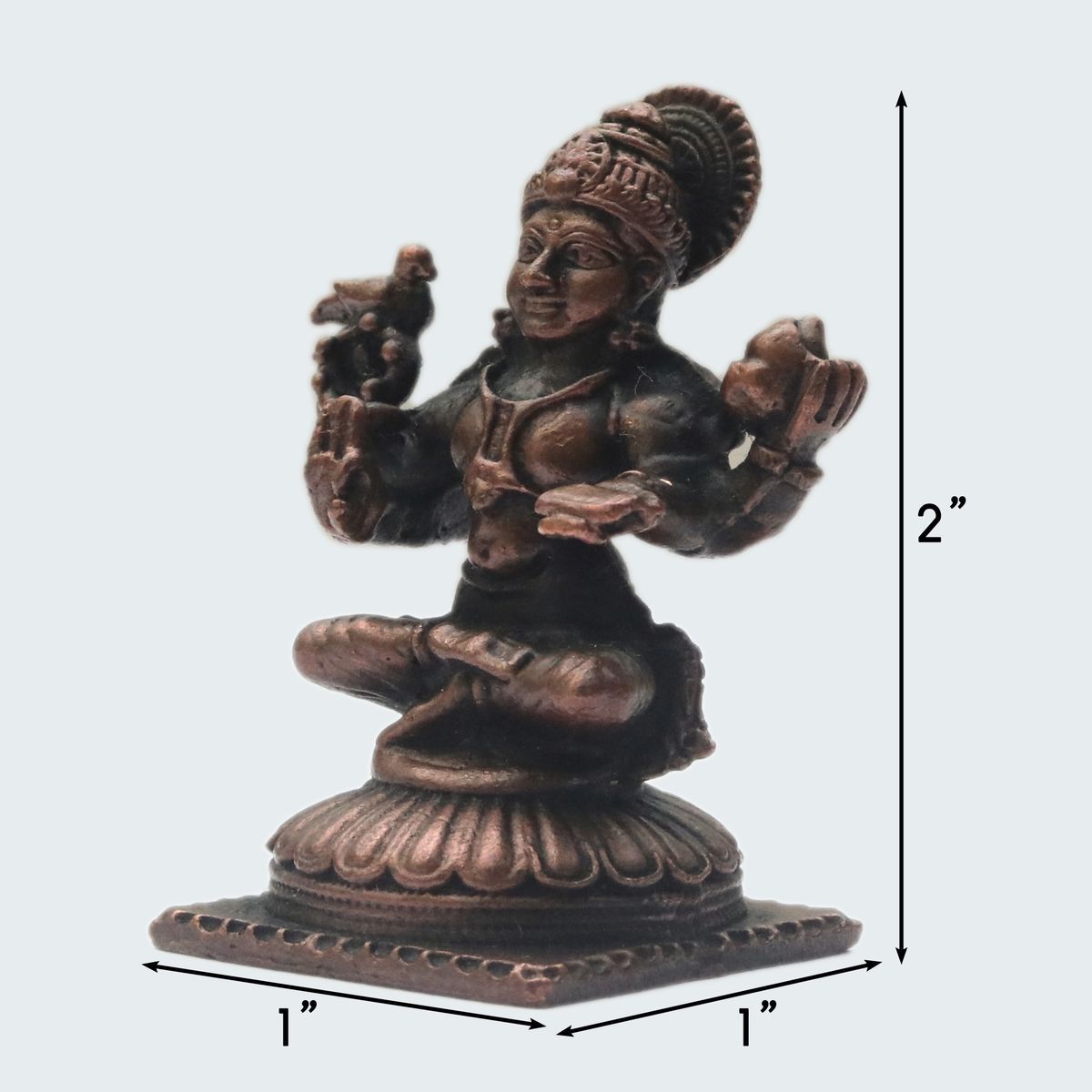 COPPER SHARADHA DEVI IDOL